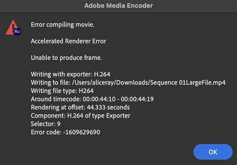 error compiling movie|adobe rush error compiling movie.